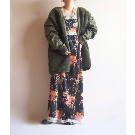 90's Dutch Army boa liner jacket