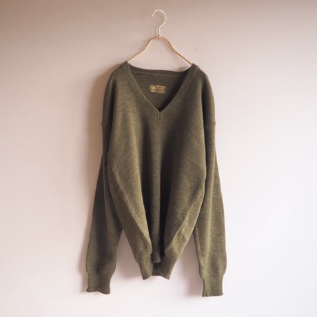 60〜70s Netherlands Army V-neck sweater