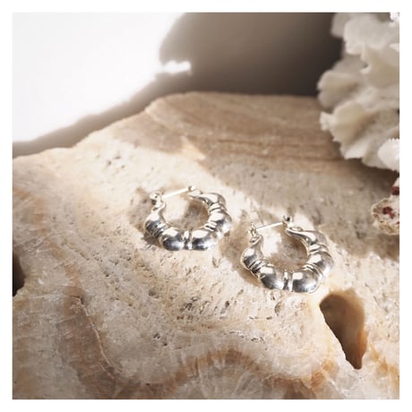 silver925 small hoop earrings