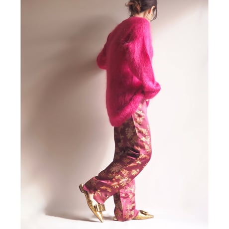 "Rafaella" oversized mohair sweater (vivid pink)
