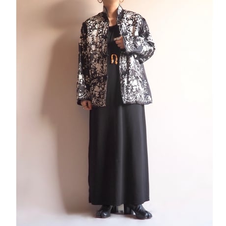 "Brownstone Studio" floral embroidered jacket