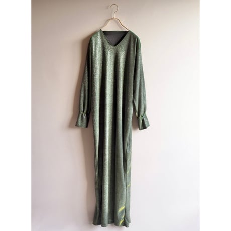 vintage iridescent shiny maxi dress