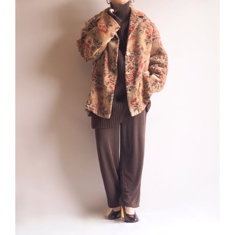 made in USA textured easy pants
