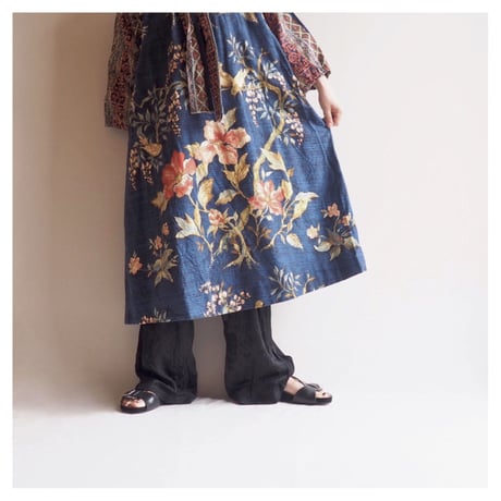 vintage floral cotton midi dress