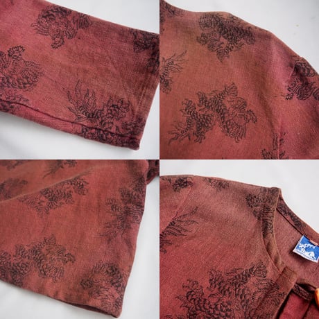 made in Nepal dragon design cropped jacket