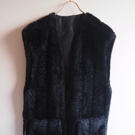 "NIEDIECK JOLIPEL" oversized faux fur design vest