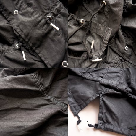 80s U.S army snow camo parka (over dyed/BK)