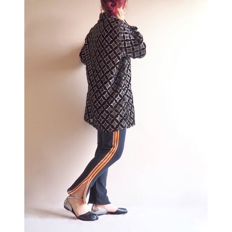80s "Adidas" black × orange track pants