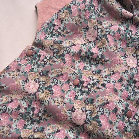 70s "Patty O'neil" floral suede maxi dress