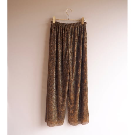 vintage metallic textured easy pants