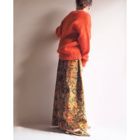 "Rafaella" oversized mohair sweater (orange)