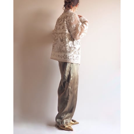 "R&M Richards" metallic easy pants