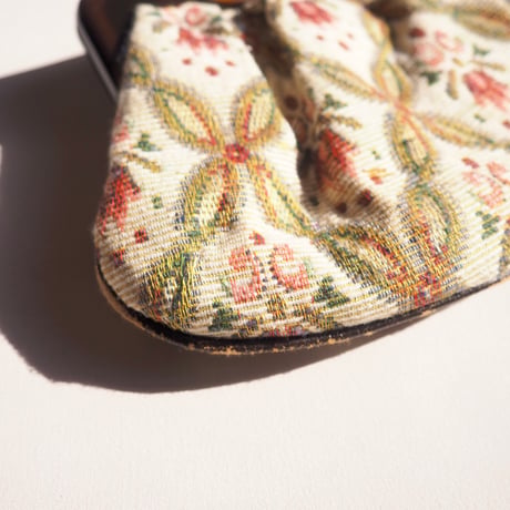 70〜80s floral clutch bag