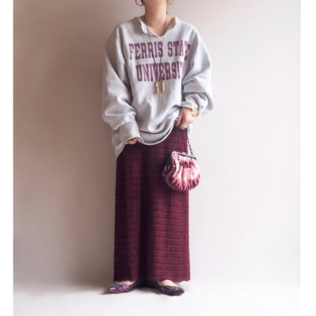 "JOSEPHINE CHAUS" creased maxi skirt