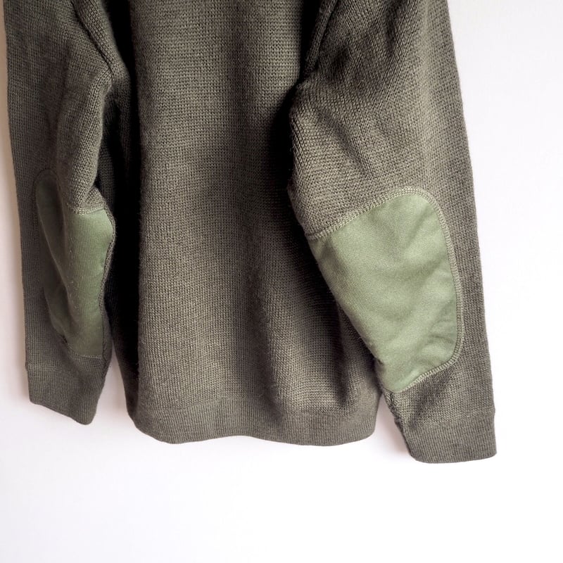 ✨セントジェームス✨90s★ヴィンテージ★フランス軍★コマンドセーター★グリーン MILITARY 実物 USED フランス軍 コマンドセーター SAINT JAMES