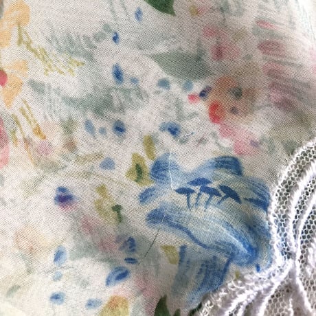 vintage floral lace sheer robe