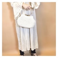 50s white plastic handle bag