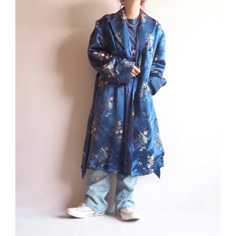 70s chinese brocade robe