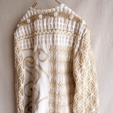 vintage Sandy Starkman jute art jacket