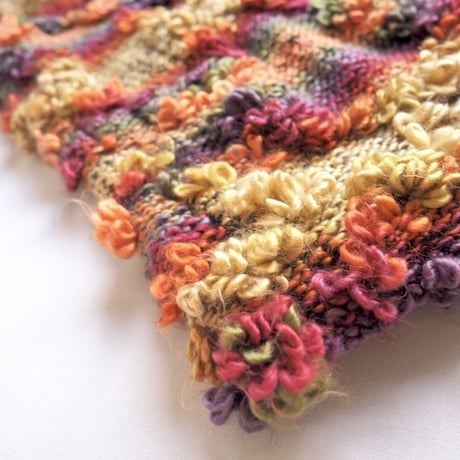 vintage multi color design knit vest