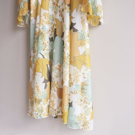 70s floral sheer maxi dress