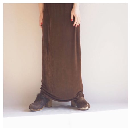 made in Germany texture sleeveless maxi dress