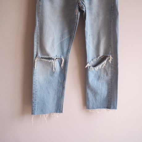 90s made in USA Levi's 501 damage denim pants