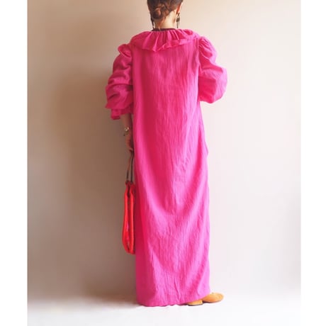 70s〜 "Chiha" ruffle maxi dress