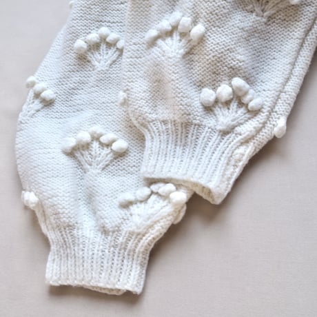 vintage popcorn oversized design cardigan
