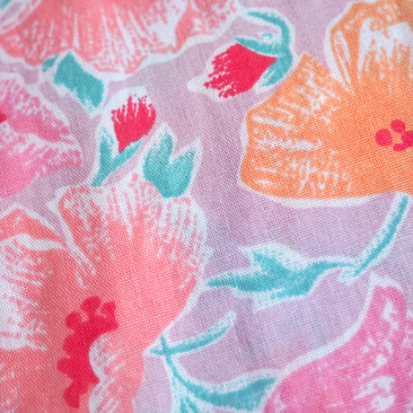 70〜80s "KOMAR" floral house maxi dress