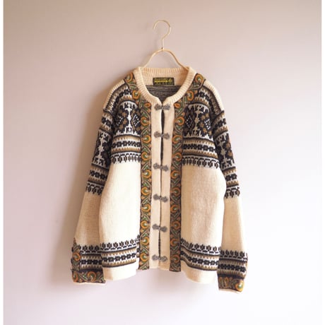 "Nordstrikk" ivory nordic cardigan