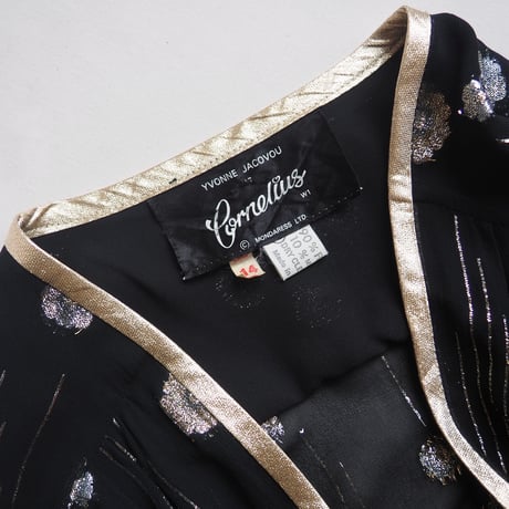 "Cornelius" metallic floral sheer jacket