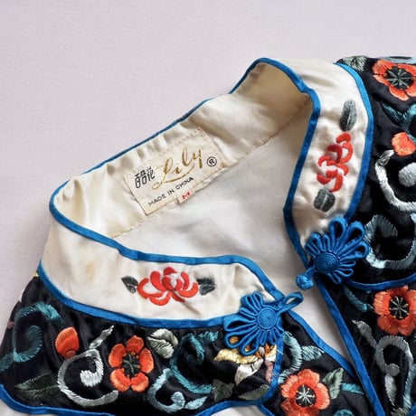 60s chinese silk embroidered jacket