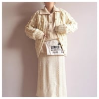 "Ann Katrine" acrylic popcorn cardigan