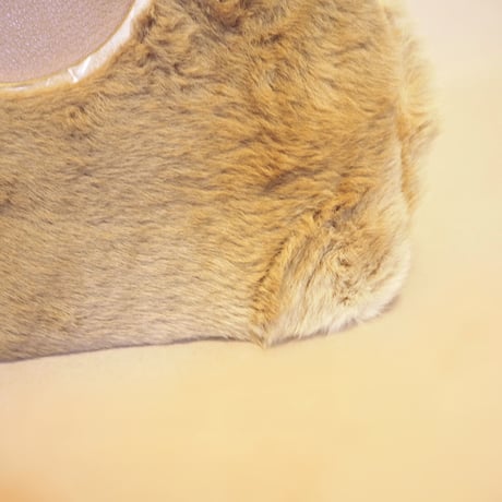 vintage beige fur bag