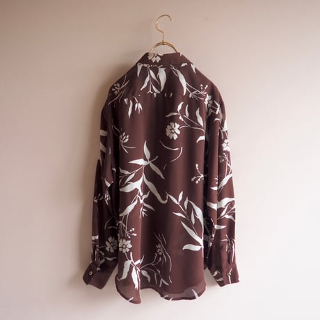 "Coldwater Creek" floral oversized sheer blouse