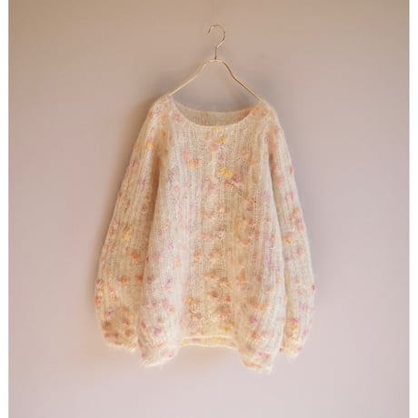 vintage fuzzy nep yarn sweater