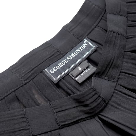 "GEORGE SIMONTON" sheer textured maxi skirt