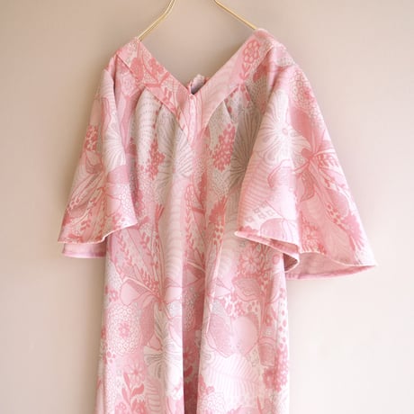 70s floral metallic knit maxi dress