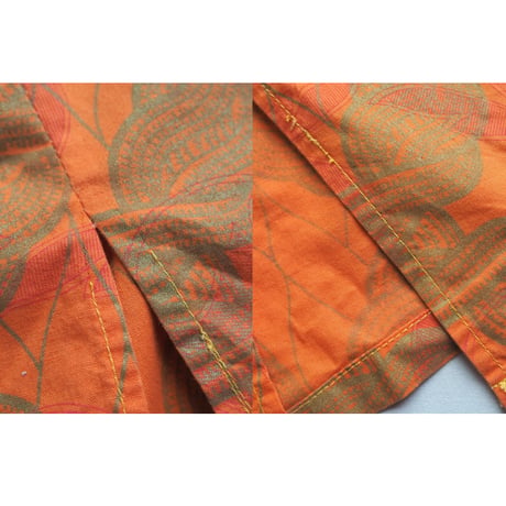 vintage big collar african batik tunic dress & skirt