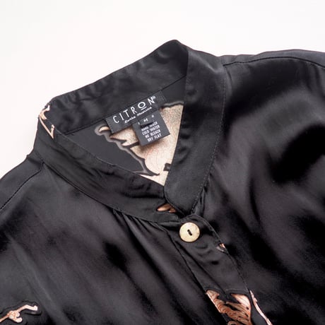 "Citron Santa Monica" semi sheer peacock blouse