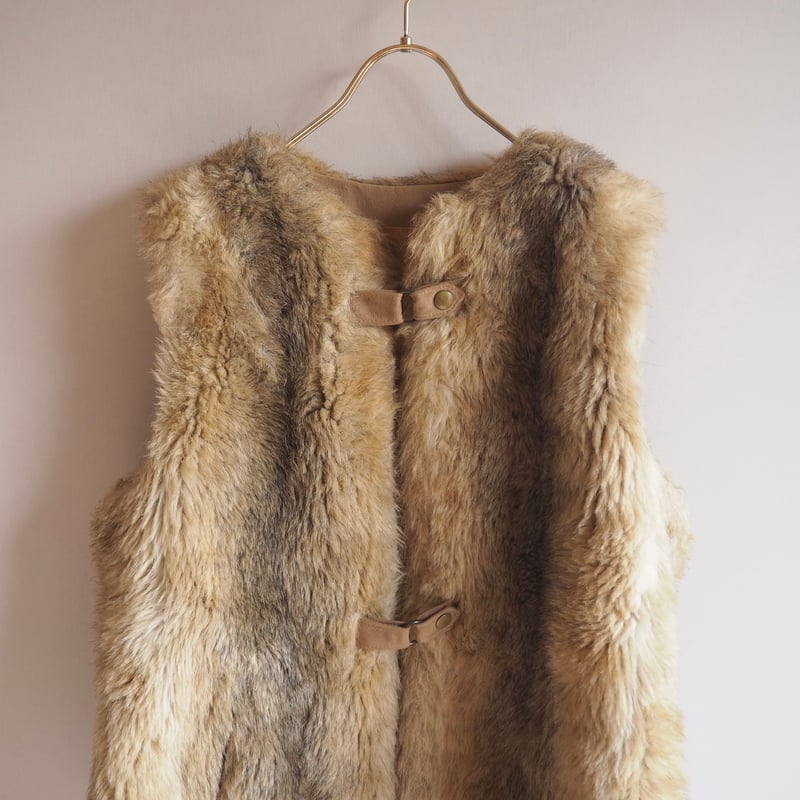 ファーベスト　古着　ヴィンテージ　vintage Fake Fur vest〛 WinterSale開催❄ ファーベスト全品20%offでお求め