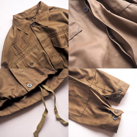 Czech Army deadstock  fly front work jacket