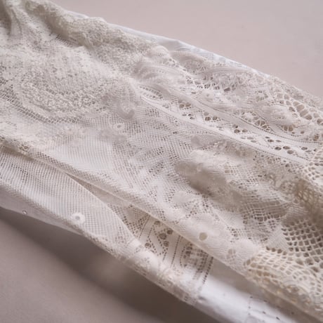 original remake patchwork lace pants