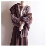 60s "Edwards" mink fur cape
