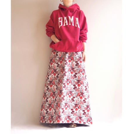 70s "Nelly De Grab" metallic tapestry maxi skirt