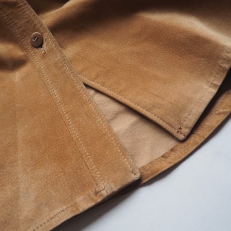 "PERSONA" oversized suede shirts