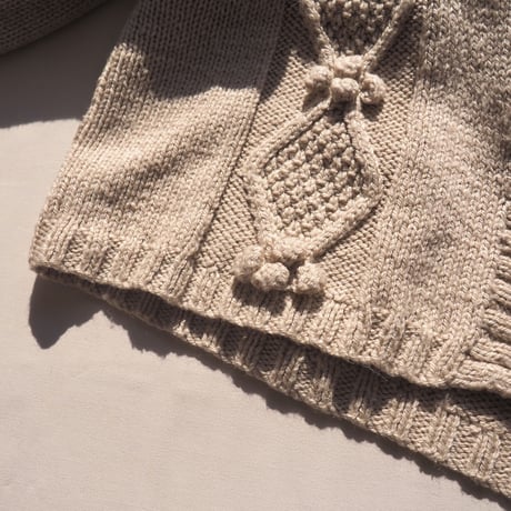 vintage popcorn oversized cardigan