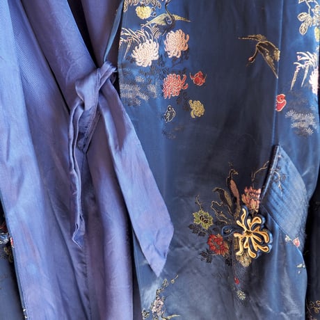 70s chinese brocade robe