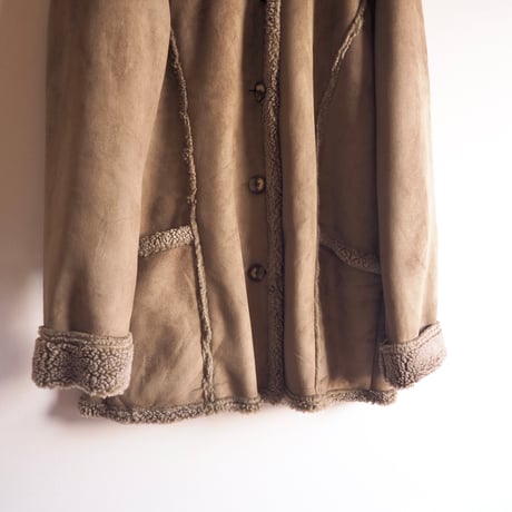 80〜90s "L.L.Bean" faux mouton coat